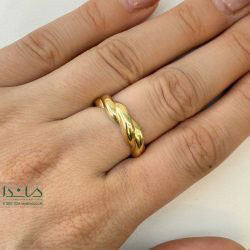 انگشتر طلا مینیمال پیچی