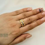 انگشتر طلا رولکس دورنگ درشت