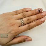 انگشتر طلا رولکس دورنگ ریز