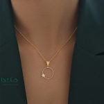 گردنبند نیسمت طلا دایره ستاره - مدل