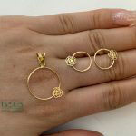 نیمست طلا دایره ایی گل