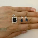 نیمست طلا یاقوت کبود