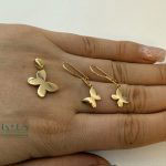 نیمست طلا پروانه ایی