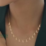 گردنبند نیمست پولکی قلب - مدل