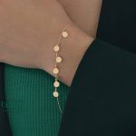 دستبند نیمست پولکی سکهای - مدل