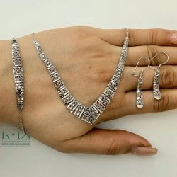 سرویس طلا تراش سفید هفتی