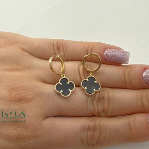 گوشواره نیمست ونکلیف مشکی